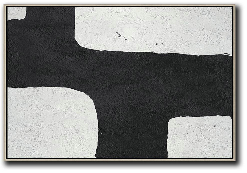 Huge Abstract Canvas Art,Oversized Horizontal Minimal Art On Canvas - Modern Paintings